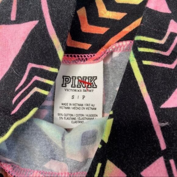 Victoria Secret Pink Neon Black Retro Design Mini Skirt Size S - Picture 5 of 11